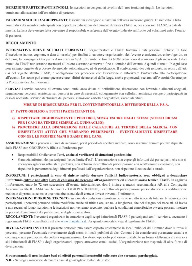34° Marcia delle Prugne